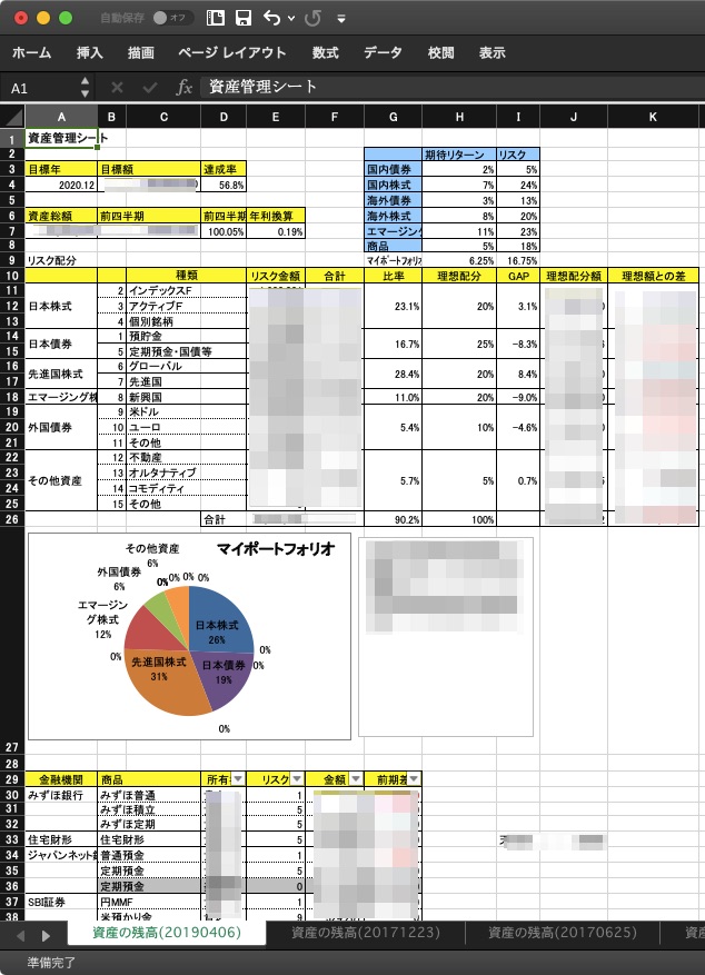 資産管理シート