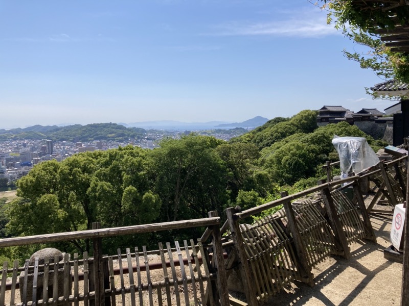松山城　山頂からの眺め