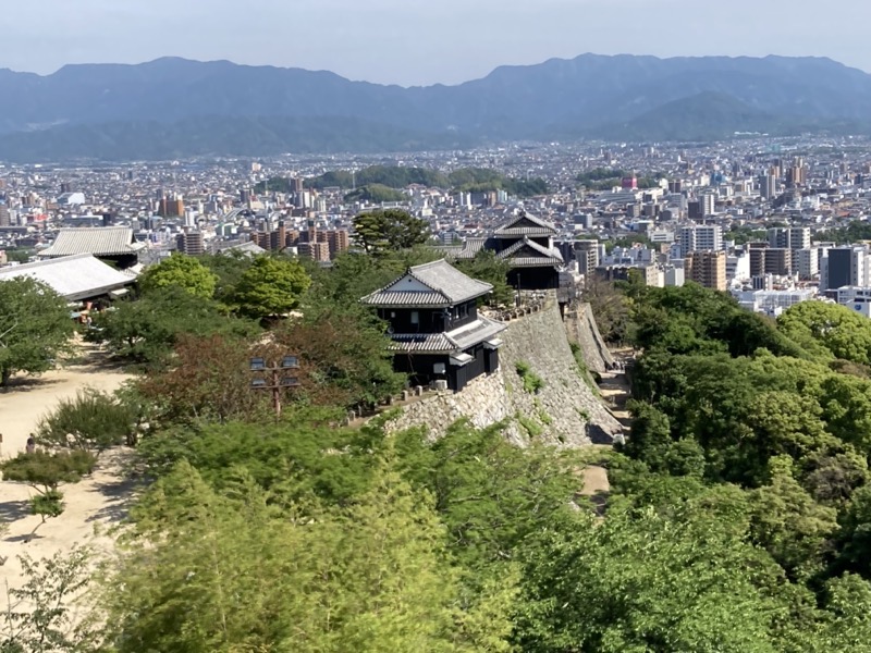 松山城　天守からの眺め