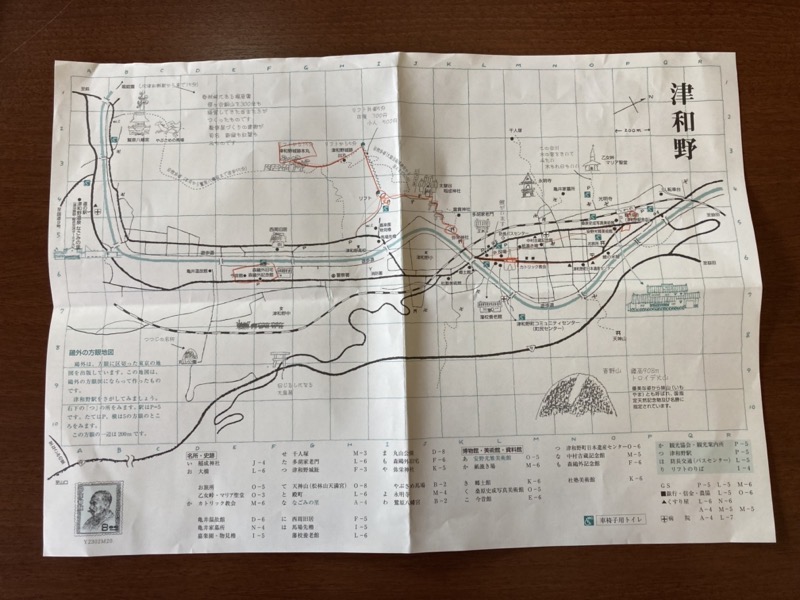 津和野町の観光地図