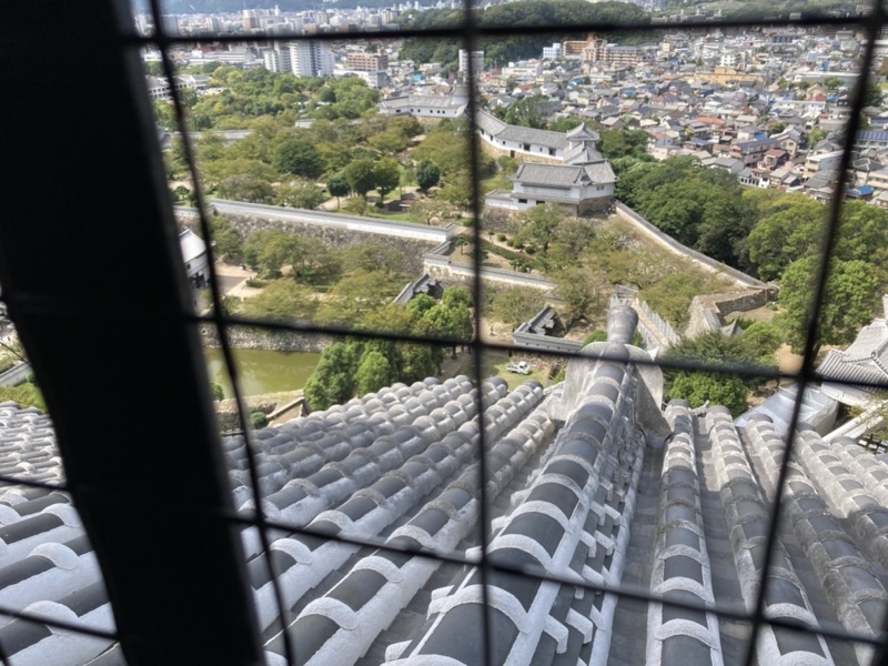 姫路城　大天守から西の丸の眺め
